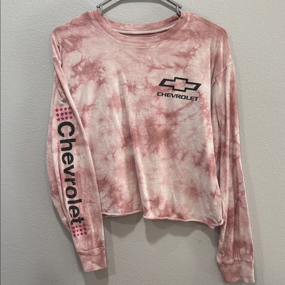 Chevrolet Pink Tie-Dye Women's crop top
